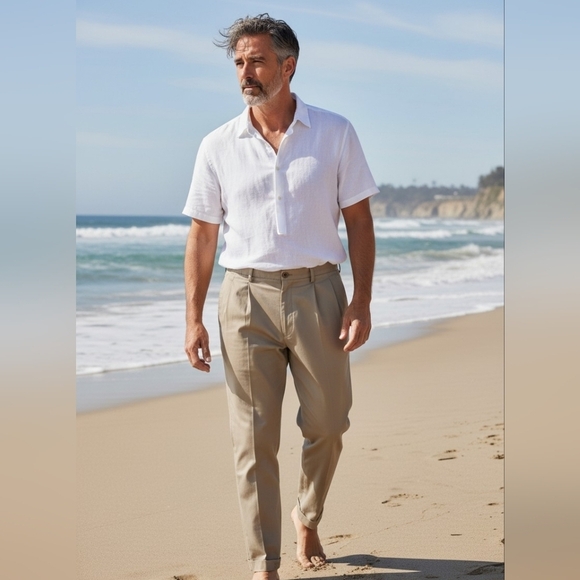Nautica Other - Nautica - NWOT, Classic Fit Khaki Pants, Pleated & Cuffed, Straight Leg, 40x30